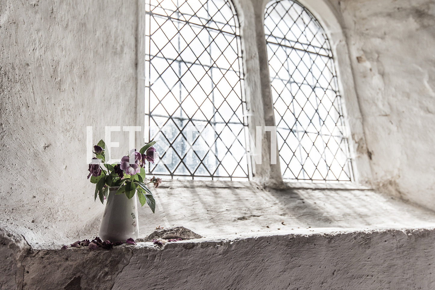 Window with Vase of Flowers Mural Wallpaper