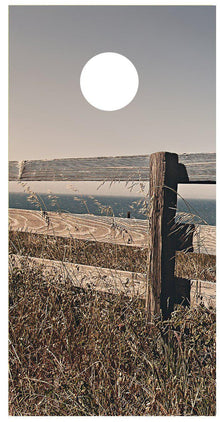 Wooden Rail Fence Cornhole Decal Wrap