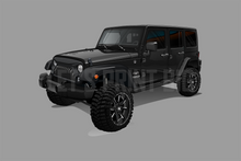 2017 Jeep Wrangler Sahara JK 4x4 Black Muscle Car Art Wall Decal