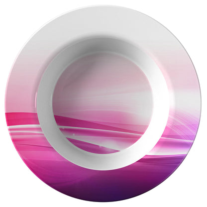 Pink Purple Abstract Bowl 8.5 inch 11 fl oz